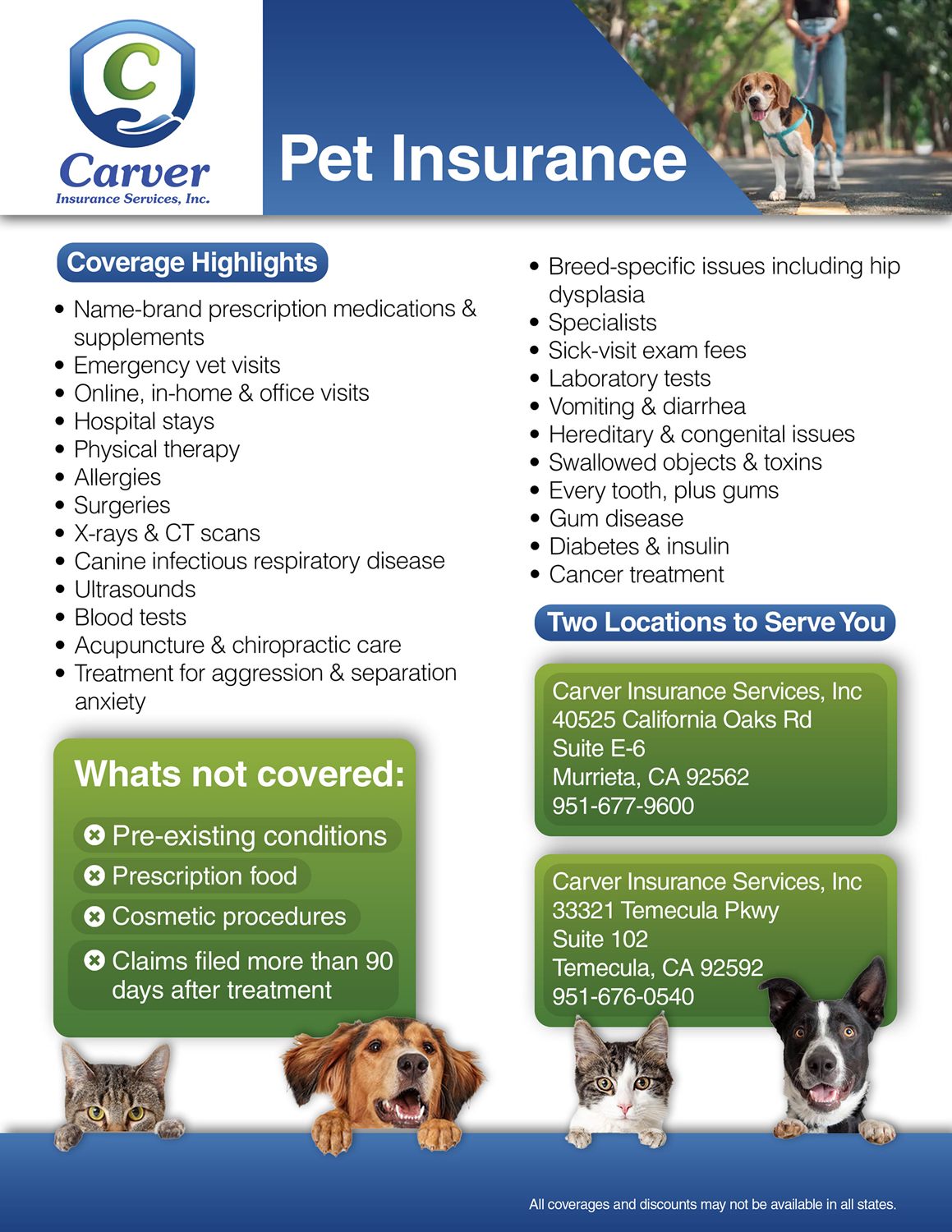 Promotional Material — carver insurance 2